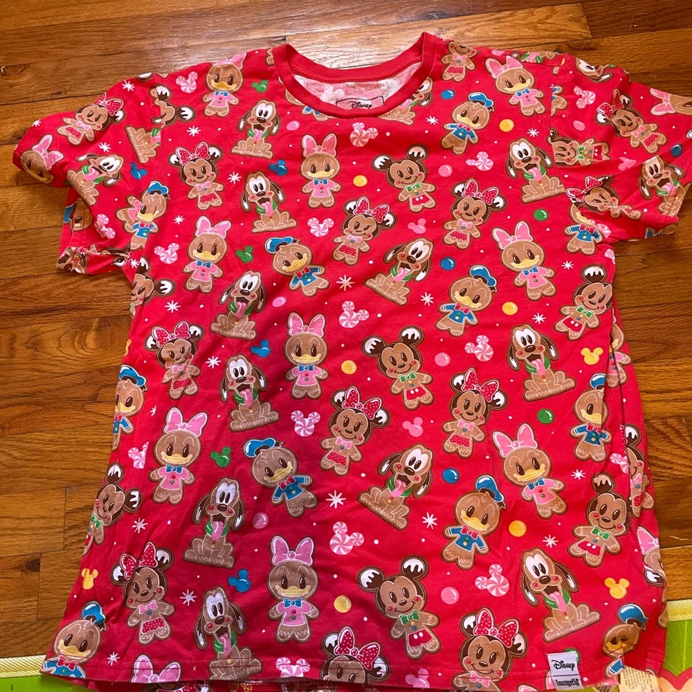 Loungefly Disney Gingerbread Mickey and Friends Unisex Tee